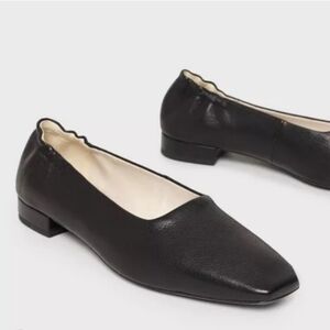 Vagabond Layla Square Toe Black Flats | 7